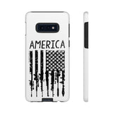 American Downward Flag White Tough Case