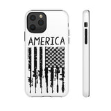 American Downward Flag White Tough Case