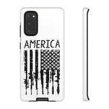 American Downward Flag White Tough Case