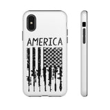 American Downward Flag White Tough Case