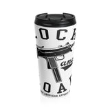 Lock & Load White Stainless Steel Travel Mug