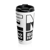 NOPE White Stainless Steel Travel Mug