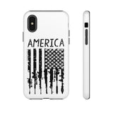 American Downward Flag White Tough Case