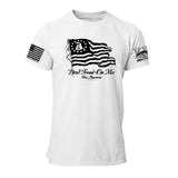 Don't Tread on Me White & Black Flag Mens Tee