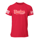 Freedom Red & White Mens Tee