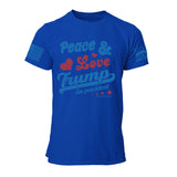 Peace Love & Trump Mens Tee