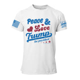 Peace Love & Trump Mens Tee