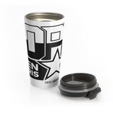 NOPE White Stainless Steel Travel Mug