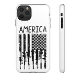 American Downward Flag White Tough Case