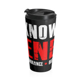 Know Your Enemy Stainless Steel Travel Mug