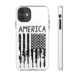 American Downward Flag White Tough Case