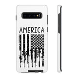 American Downward Flag White Tough Case