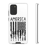 American Downward Flag White Tough Case