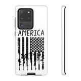 American Downward Flag White Tough Case