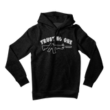 Trust No One AR-15 White Hoodie