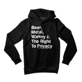 Beer, Metal & Whiskey Hoodie