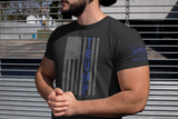 Trump Support Police Flag Mens Tee